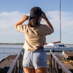 Remera Crop Río Paraná - Dama Algodón